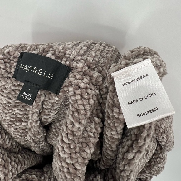 Majorelle REVOLVE Denitza Shorts Chenille High Rise Waisted Fawn Taupe Large - Picture 15 of 16